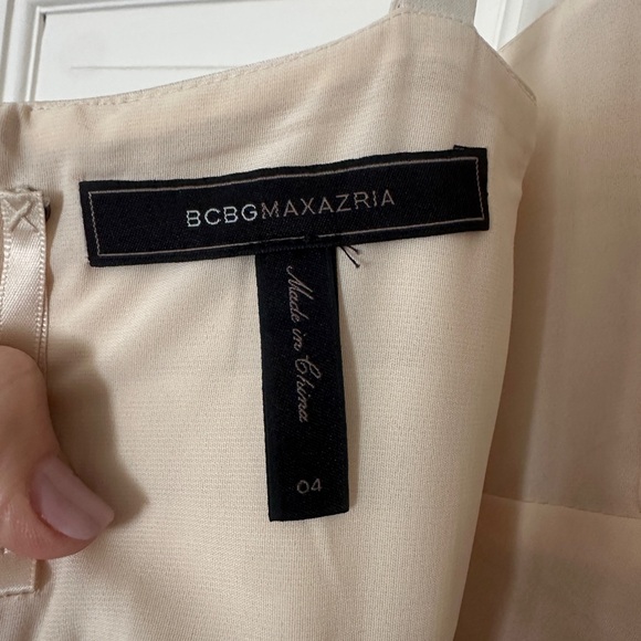 BCBG Cream band mini dress - Picture 4 of 6